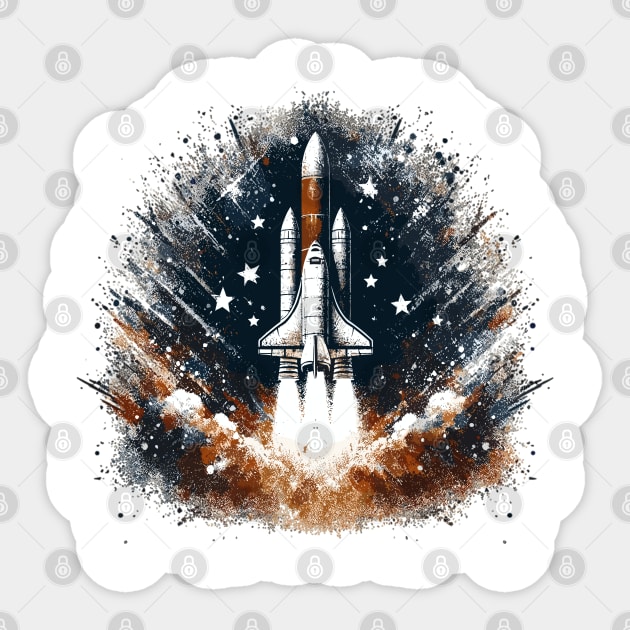 Rocket Launch Sticker by Vehicles-Art